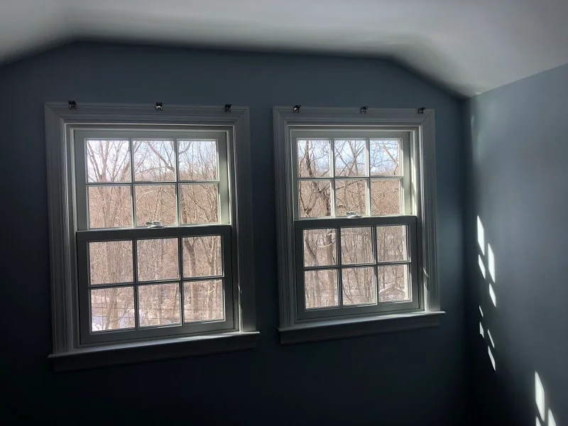 Custom Andersen double hungs installed in Wilton, CT